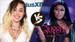 Nicki Minaj disses Miley Cyrus Goes Off Exposes Her On Queen Radio Perdue Chicken [upl. by Hamburger]