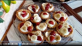 تارتولات بعجينة سهلة بدون زبدة  tartelettes avec patte sans beurre [upl. by Annayak223]