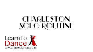 Charleston Routine  Solo Dance Lesson  Learn To Dance [upl. by Bathulda]