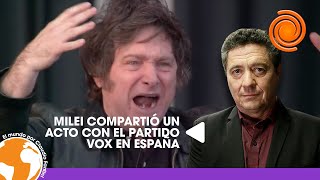 España acto de Vox con ecos fascistas y la presencia de Milei [upl. by Bettencourt712]