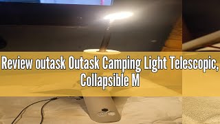 Review outask Outask Camping Light Telescopic Collapsible Magnetic Camping Lantern with 12000mAh Ba [upl. by Hubsher]