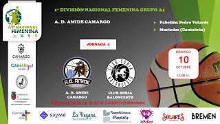 JORNADA 4 PRIMERA NACIONAL FEMENINA Baloncesto A D Amide Camargo Club Soria Baloncesto [upl. by Nodarb357]