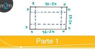 Optimización │ volumen de una caja sin tapa │ parte 1 [upl. by Ahseined]