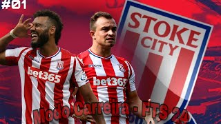 O INICIO DO MODO CARREIRA COM O STOKE CITY   FTS 24 1 [upl. by Neret]