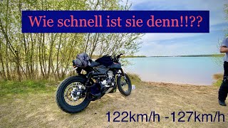 FBMondial HPS 125ccm Wie schnell fährt sie denn [upl. by Ylreveb]