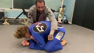 Rolling bow and arrow choke from turtle jiujitsubjjbrazilianjiujitsufitness [upl. by Arfihs]