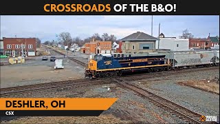 Deshler Ohio USA  Virtual Railfan LIVE [upl. by Ariamoy]