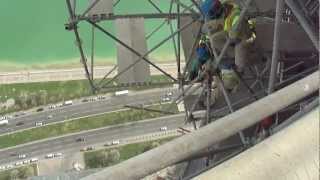 Marcegaglia Scaffolders at 200 meters above Doha [upl. by Sinnaiy]