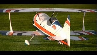 Great Planes Pitts M12s 685quot wingspan Northampton May 13 2014 [upl. by Hubbard]