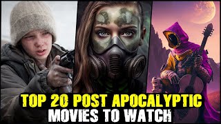 Top 20 Post Apocalyptic Movies  Best PostApocalyptic Movies [upl. by Vergne]