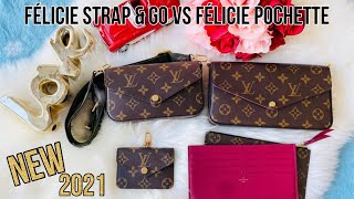 Comparison Louis Vuitton Félicie Strap amp Go VS Félicie Pochette [upl. by Beret]