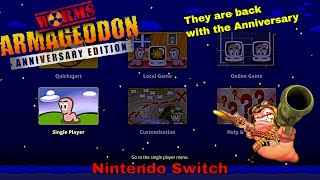 Worms Armageddon Anniversary Edition Nintendo Switch release  They are back with the Anniversary [upl. by Welles]