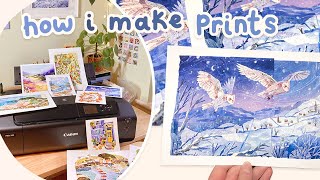 How I make Art Prints At Home  Canon PIXMA PRO200 Printer  AD [upl. by Chadabe]