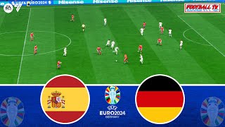 SPAIN vs GERMANY  UEFA EURO 2024  Full Match amp All Goals  FC 24 Gameplay Video [upl. by Bobinette]