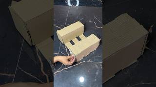 Beautiful Golden Wall Shelf Craft using Cardboard short reel viral youtubeshort trending diy [upl. by Barker882]