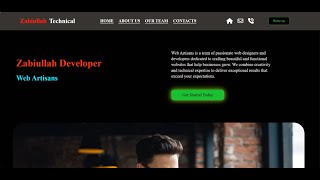 Website Design Using HTML and CSS For Beginners  Complete Design Zabiullah Technical [upl. by Ayeka322]