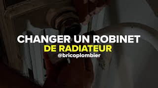 Comment changer un robinet de radiateur thermostatique en fonte  TUTO VIDÉO BRICOPLOMBERIECOM [upl. by Ashil]