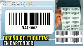 Aprende a DISEÑAR ETIQUERAS en BARTENDER para Impresora LTT214 3nstarPaso a Paso [upl. by Terti29]