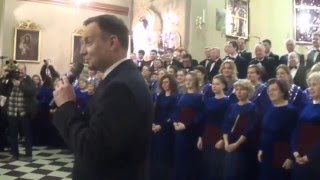 Prezydent Andrzej Duda na koncercie kolęd w Krakowie [upl. by Buke]