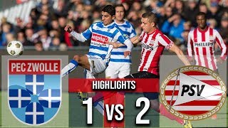 PEC Zwolle vs PSV 12 Goals amp Highlights 2018 [upl. by Esenej]