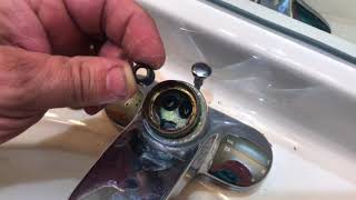 How to fix a leaky delta style bathroom faucet [upl. by Eilitan175]