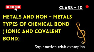 Class  10  Chapter  Metals and Nonmetals [upl. by Acemahs610]