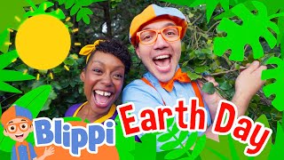 Blippi and Meekahs Colorful Earth Day Challenge Educational Videos for Kids [upl. by Esidnak]