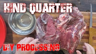 Deer Hind Quarter Processing Tutorial [upl. by Ellered979]