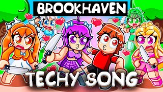 TechyBlox  BROOKHAVEN Roblox Song by Bee [upl. by Assilla]