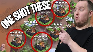 Destroying Clan Capital Districts in 1 Shot  Clash of Clans [upl. by Colette]