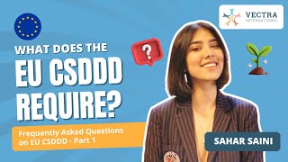 EU CSDD Frequently Asked Questions Part 1  What is Required [upl. by Enneiluj769]