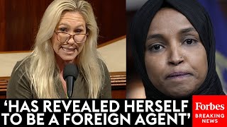 BREAKING NEWS Marjorie Taylor Greene Introduces Censure Of Ilhan Omar Over Treasonous Statements [upl. by Kerril157]