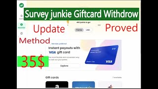 Survey junkie Giftcard Withrow Proved 2024  Survey junkie Latest Update  IT Earning IT Earning [upl. by Nael]