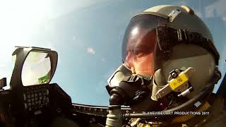 F16 Cockpit Video Of Viper West During Flight Demo [upl. by Nylireg]