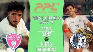 1ST FINALISTS  TAPIA amp SANZ VS NIETO amp BARAHONA Padel Pro League 2024 Finals New York Highlights [upl. by Aiza]