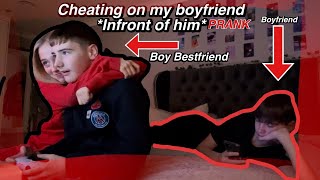 flirting with my boy best friend IN FRONT of my boyfriend prank [upl. by Aticilef531]