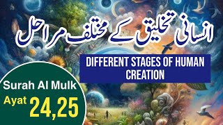 Insaani Takhleeq k mukhtalif Marahil  Surah Al Mulk 2425  Different stages of human creation [upl. by Ycal]