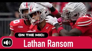 Ohio States Lathan Ransom is thankful to be back playing football again after seasonending injury [upl. by Ordisy122]