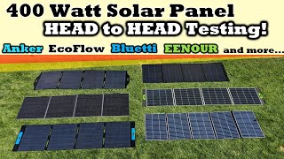 Finding the BEST 400 Watt Portable Solar Panel  SIX Different Brands TESTED Surprising Results [upl. by Adnovay677]