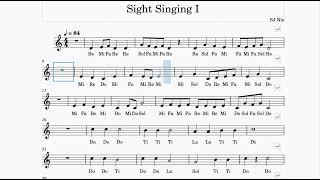 Sing with Solfege  Sight Singing Exercise 3  视唱练习3 [upl. by Greggs]