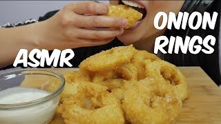 ASMR Onion Rings stuffed MOZZARELLA CHEESE EXTREME CRUNCH EATING SOUNDS No Talking  SASASMR [upl. by Atires]