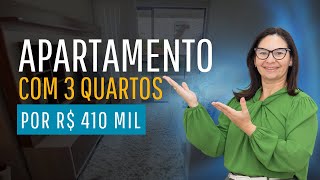 Vendido🚫Apartamento de 3 quartos por R 410 Mil com móveis planejados no Bessa em João Pessoa  PB [upl. by Conger]