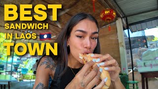 KHAO JEE LAOTIAN BANH MI 🇱🇦 Must try Laos [upl. by Packton823]