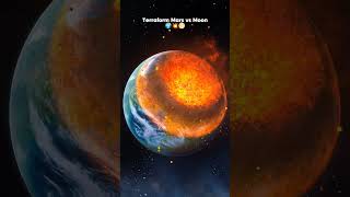 When the Moon Hits Terraform Mars – Explosive Space Destruction on Impact space astronomy shorts [upl. by Ynatsyd]