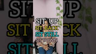 Sit backSit upSit sown पता है difference shorts english [upl. by Aronek]