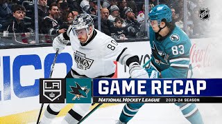 Sharks  Kings 1227  NHL Highlights 2023 [upl. by Geis673]