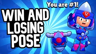 New Skin Ultra Driller Jacky Win and Losing Pose  Brawl Stars Jacky Winning and Losing Pose [upl. by Ayim87]