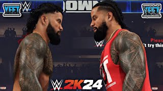 WWE2K24  YEET VS NO YEET CINEMA [upl. by Damalus]