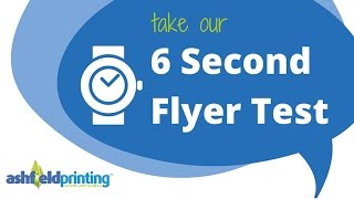 The 6 Sec Flyer Test – Will Your Business Flyer Pass [upl. by Editha]