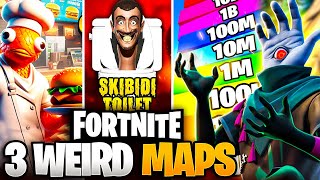 Top 3 WEIRD Fortnite Creative Maps [upl. by Scriven972]